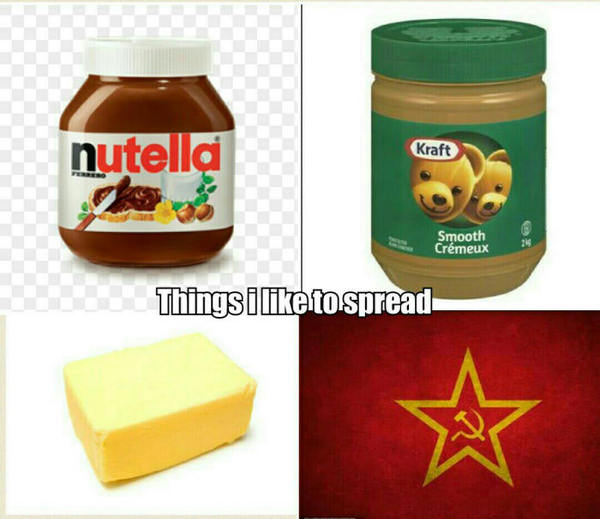 Hot on 9GAG - Chocolate, Peanut butter, Butter, Communism, the USSR, 9GAG