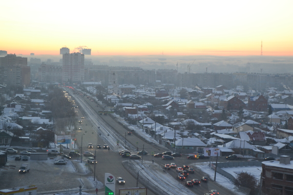 Fog floated over Chelyabinsk. Good morning and good mood everyone :-) - My, Fog, Chelyabinsk, Morning, Longpost