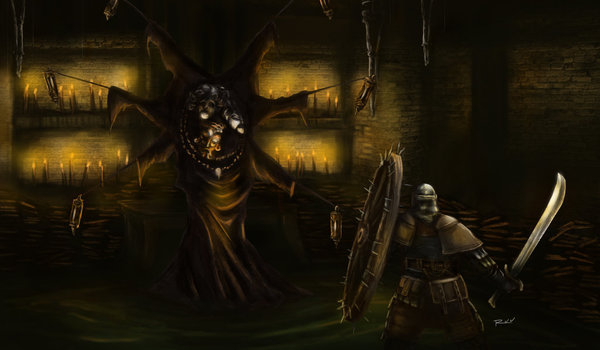 All Dark Souls Bosses (by OniRuu) Part 3 - Dark souls, , Gravelord nito, Dark Sun Gwyndolin, Seath the Scaleless, , Longpost