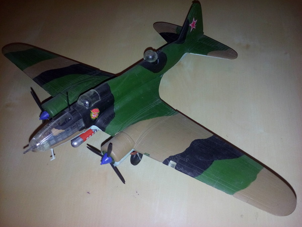 Model Il-4t. - My, Models, Aviation, IL-4T, Torpedo bomber