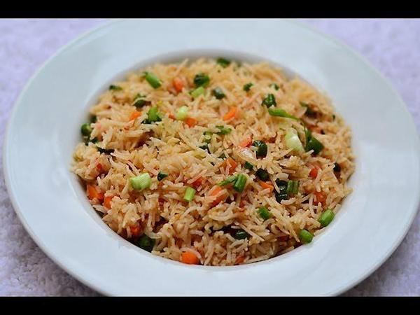 Fried rice with mushrooms. - Recipe, Mushrooms, Rice, Eggs, Pepper, Carrot, Ginger, Soy sauce