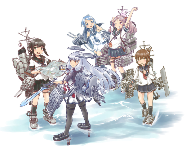 Destroyers - Kantai collection, Kanmusu, Fubuki, Murakumo, Samidare, Sazanami, Inazuma