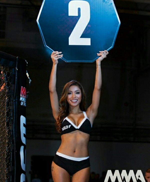 Ring Girl - Janey B - NSFW, Ring-Girl, Beautiful girl, Asian, Photo, Sport, Fights without rules, Longpost