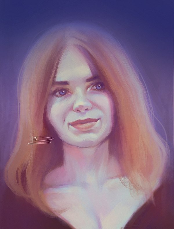 And a little redhead - My, Portrait, Photoshop, Art