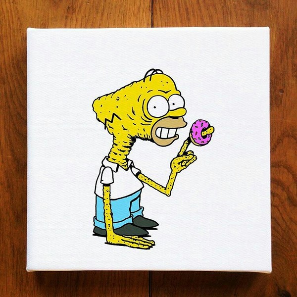 Extra Homer - Aliens, The Simpsons, Donuts, Homer Simpson