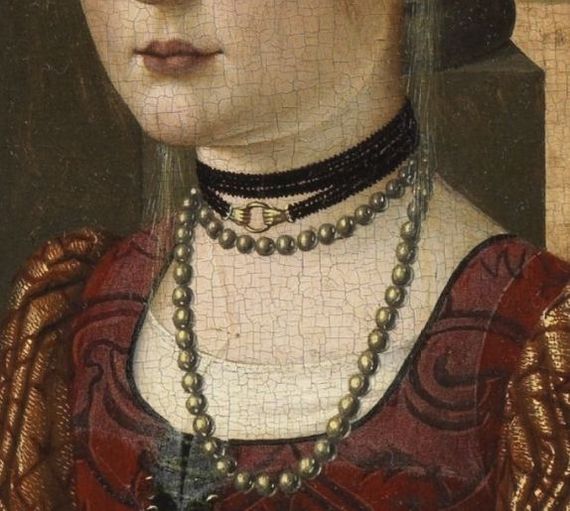 Perhaps the earliest fawn - My, Fashion history, Decoration, Renaissance, Choker, 