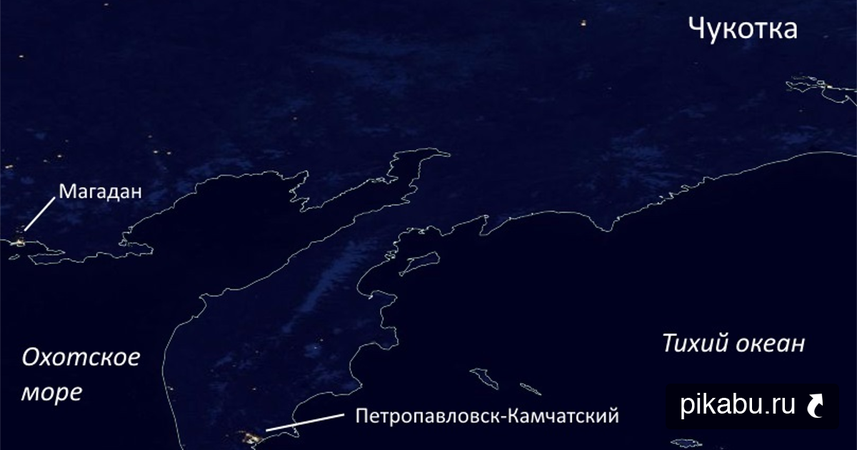 Охотское море расположено в тихом океане