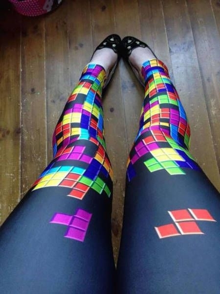 And as always, a long stick is not enough ... - Tetris, Stick, Leggings, Leggings