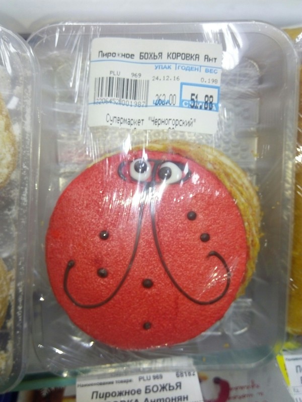 What a suspicious ...... cookie - Cooking, ladybug, Cake