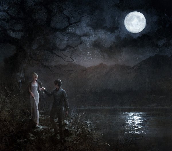 Luna and Noctis - Art, Final Fantasy, Noctis Lucis Caelum, , Games, 