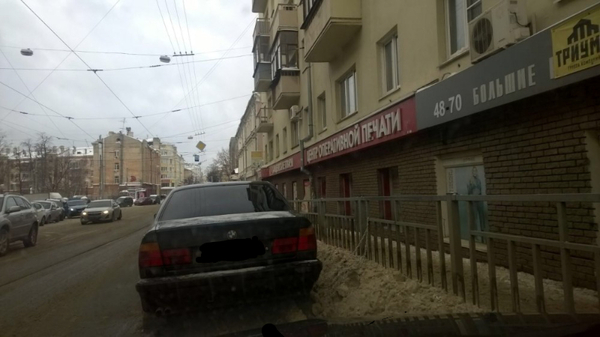 Как припарковаться в центре города? Легко! - Моё, Пакрковка, Машина, Не увезут, Нижний Новгород, Парковка, Типичный Нижний Новгород