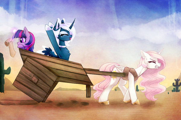 Pre-Equestria My Little Pony, Twilight sparkle, Princess Luna, Princess Celestia, Magnaluna