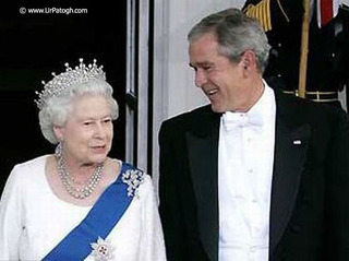 On the wave of annealing George W. Bush - Bush, George Bush, USA, The president, Queen, Queen Elizabeth II