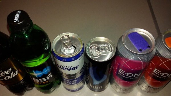 Overview of several energy drinks - My, Cooking, Energy