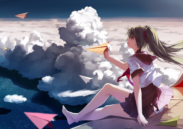 Art by KD. [pixiv] , Anime Art, Pixiv, Sailor Moon, Hatsune Miku, Touhou, 