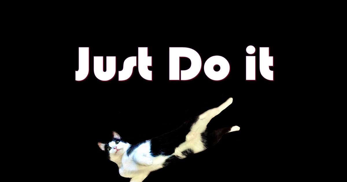 Do in to it. Just do it котик. Just do it later обои. Just do it later кот. Обои найк с котом.