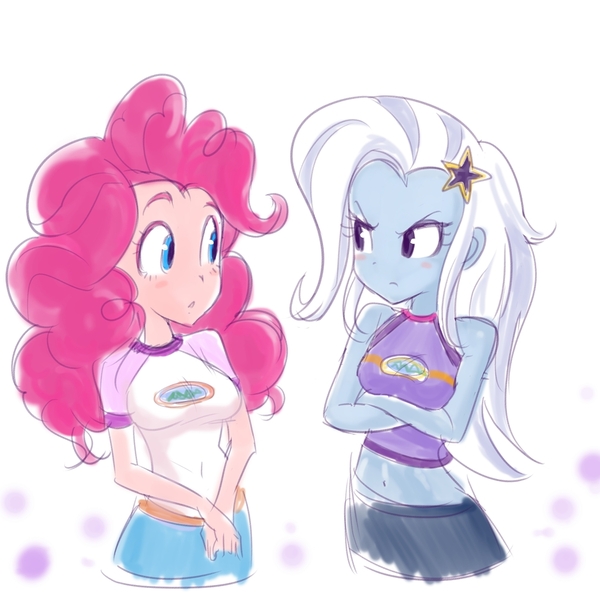 And what? - My little pony, Pinkie pie, Great and powerful trixie, Trixie, Equestria girls, Humanization