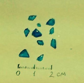 How I grew crystals from blue vitriol - My, Chemistry, Copper sulphate, Crystals, Research, Longpost