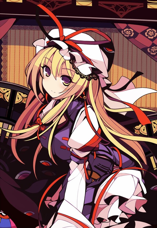 Yukari Yakumo - Anime art, Not anime, Touhou, Yakumo yukari