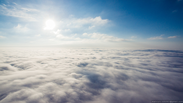 It looks like a haze over the city - My, Haze, Quadcopter, beauty