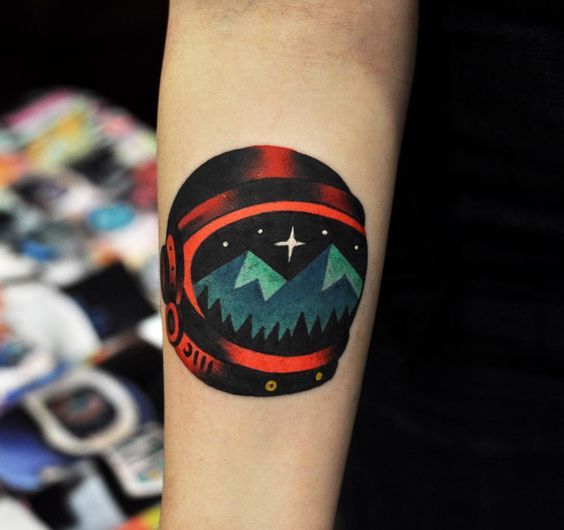 Baby, you're just space! - Tattoo, Longpost, Space, Stars, Planet, Sky, Stars