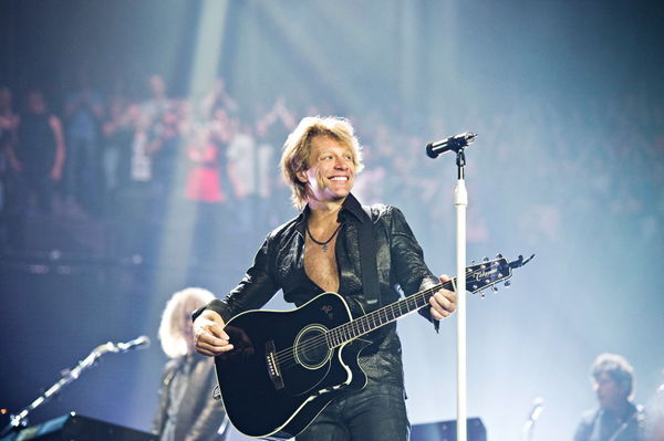 At one of the Bon Jovi concerts, a fan threw a sweater onto the stage. - Bon jovi, Rock