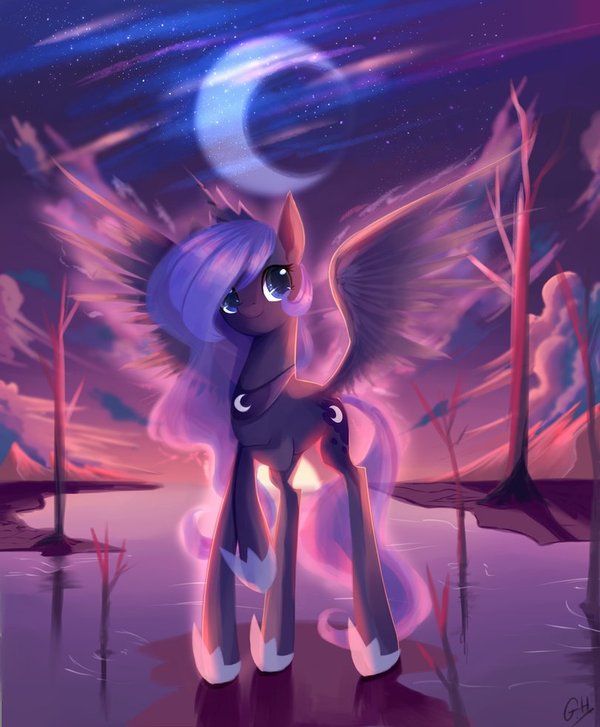 Selfie before sunset My Little Pony, Ponyart, Princess Luna, 