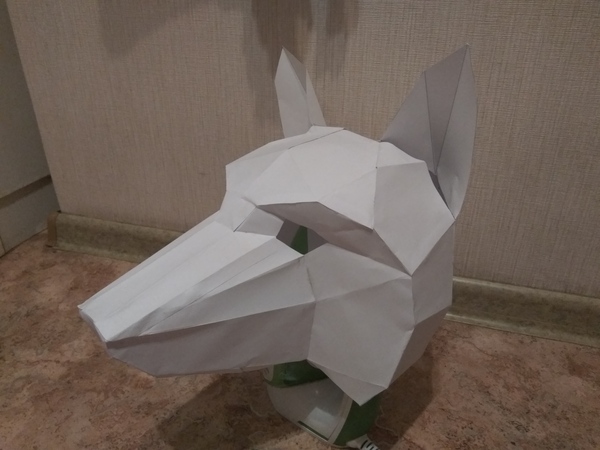 papercraft. Need advice - My, Papercraft, Advice, Fox, Mask, First post