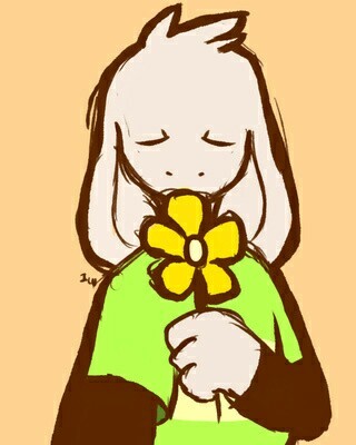 Recently got a drawing tablet. First drawing - My, Asriel, Game art