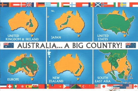 Australia is a surprisingly large country. - Geography, Comparison, 9GAG