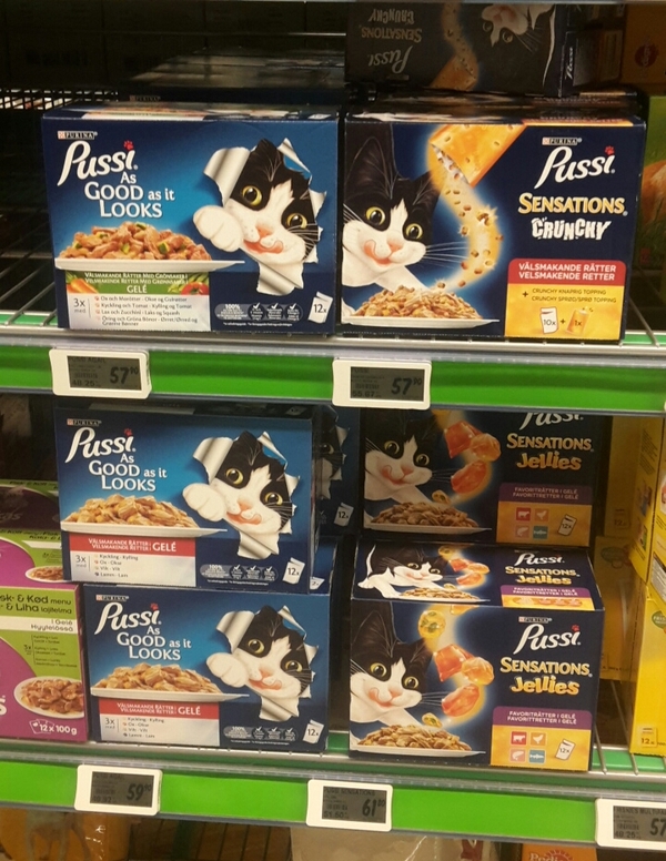 Norwegian pussies for every taste :) - My, Norway, cat, Animal feed, Name, Marketing
