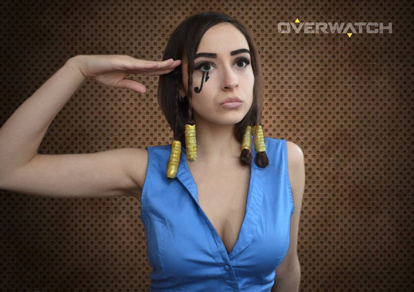 My first attempt at cosplay, acting as the head of security Faria Amari - My, Overwatch, Blizzard, Cosplay, , Pharah