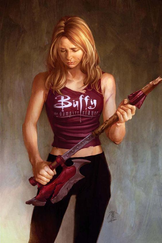 Beautiful Art on the good old Buffy - Buffy, Art, Sarah Michelle Gellar, Longpost