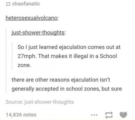 Slow down a bit, horses. - School, Speed, Ejaculation, Speed ??mode