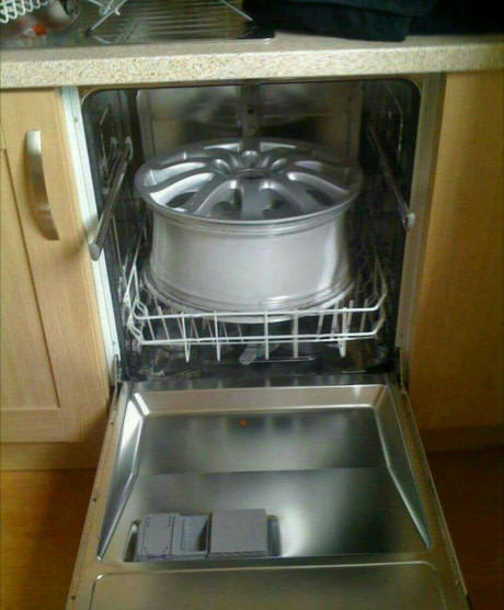 When the wife is not at home. - Dishwasher, Light alloy wheels, Master, Car, 9GAG