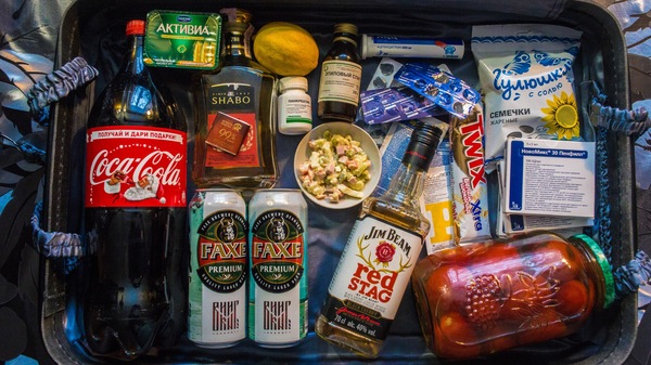 New Year's suitcase of adventures. - My, Alcohol, New Year, Suitcase