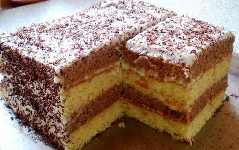 Simple cake Smetannik - Recipe, Cake, , Sour cream