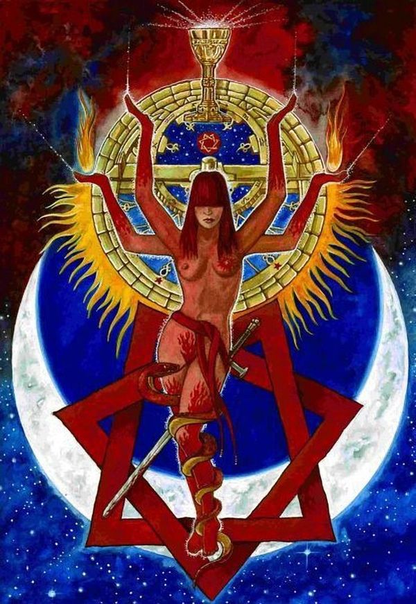 Occultism and boobs. - NSFW, Thelema, Boobs