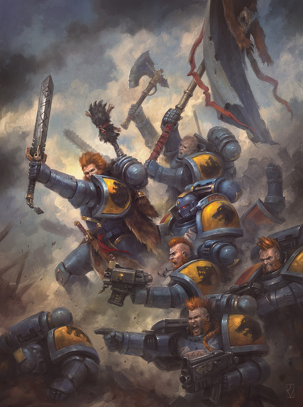 Blood Claws Warhammer 40k, Space wolves, Adeptus Astartes, Blood claws