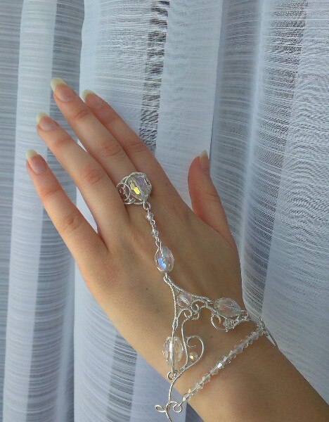 My slave bracelets - My, Decoration, A bracelet, Wire wrap, Creation, Handmade, Longpost, Wedding