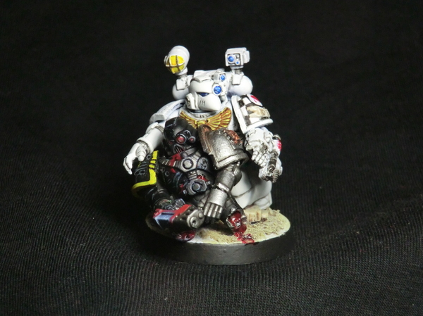 Apothecary\Sanguinary Priest\Sanguinary Acolyte of the Weepers and Bob - My, Warhammer 40k, Adeptus Astartes, Lamenters, , Conversion, Miniature, , Deathwatch, Longpost, Cry