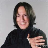 Smiling Snape - My, Faceapp, Severus Snape, Harry Potter, Longpost