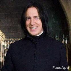 Smiling Snape - My, Faceapp, Severus Snape, Harry Potter, Longpost