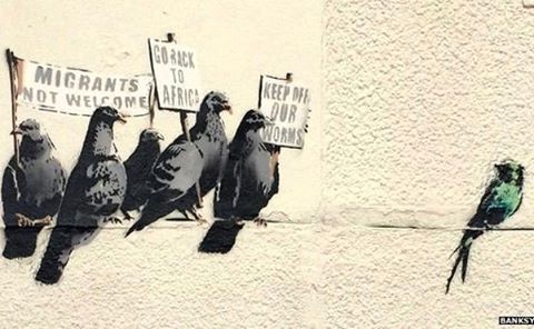 Banksy on Migration - Banksy, Immigration, Street art