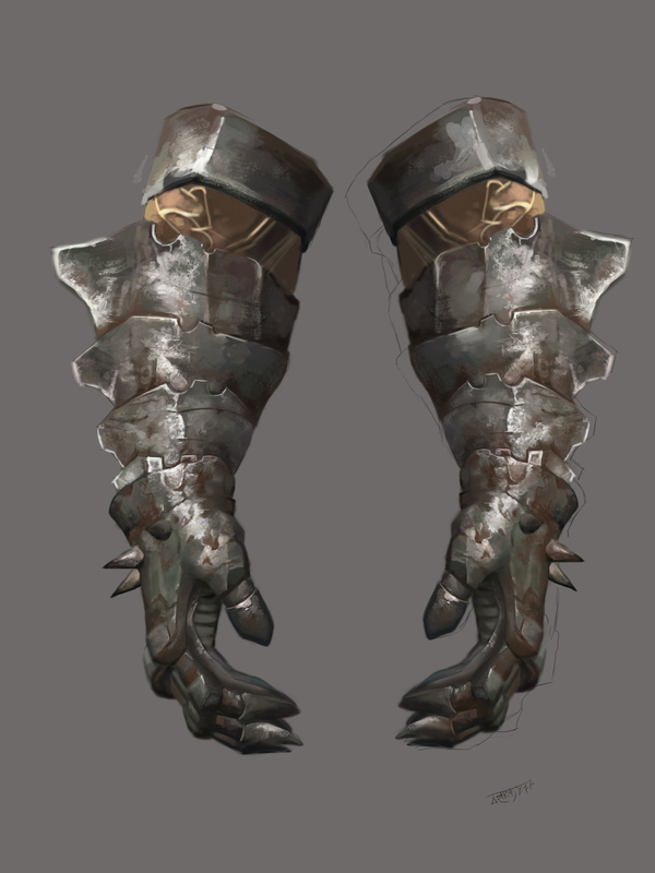 Bracers of Caranthir from The Witcher 3 game speedpainting photoshop - My, Drawing, Digital drawing, Computer graphics, Video