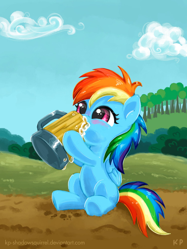 When I Was Just A Filly... My Little Pony, Ponyart, Rainbow Dash, Kp-shadowsquirrel