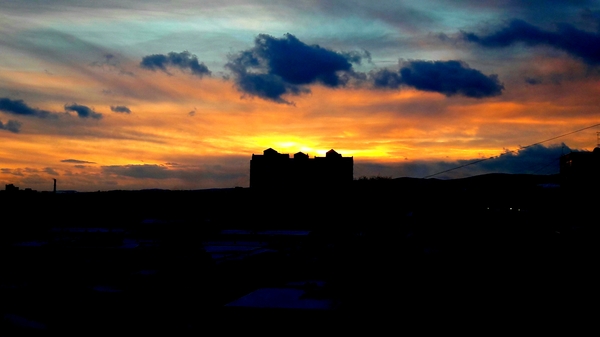 Dawn and clouds - My, Photo, Urban crazy, Filter, Clouds