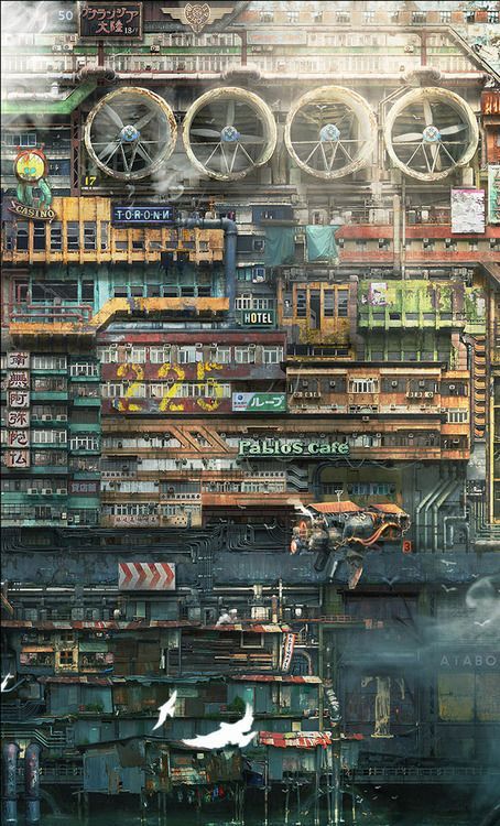 Cyberpunk Cities - Cyberpunk, Town, Longpost