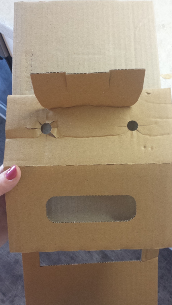 What about me? - Cardboard, My, Pareidolia, Face