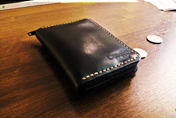 Convenient zip wallet - My, Wallet, Leather products, , Handmade, Longpost